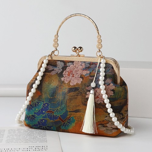 Borsa seta jacquard - borsa, in