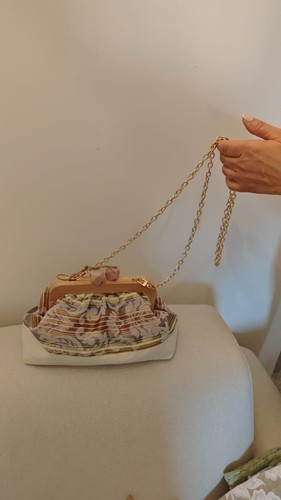 Borsa sofia seta rosa - rosa, san