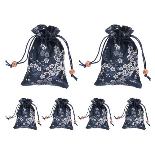 6pcs silk bag with - bag,
