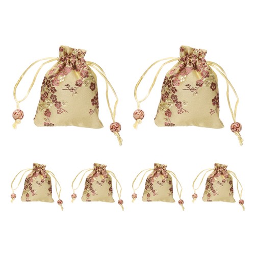 For 6pcs silk drawstring bag - 6pcs,