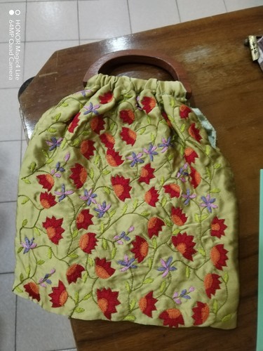 Summer bag green background - summer, bag,