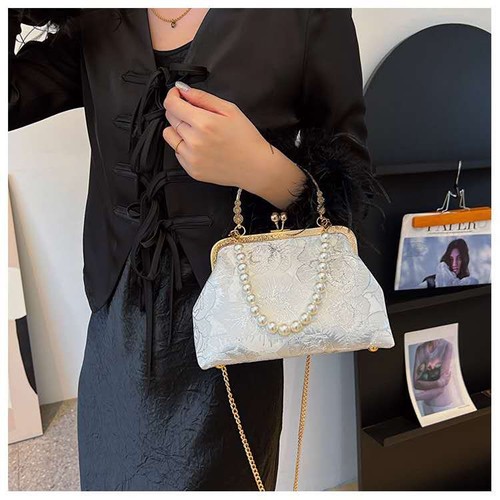 Pochette broccato seta - broccato, di