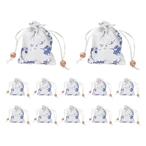 12pcs silk bag - 3x4, inch