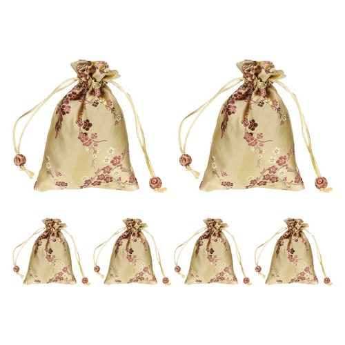6pcs silk drawstring gift - 6pcs, bag